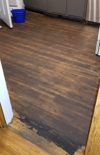 Kitchen Floor Finsih Demo 2018